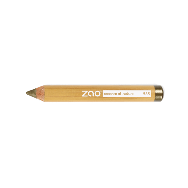 Jumbo Pencil ORGANIC in natural wood finish with green tip, eco-friendly and plastic free design for sustainable use