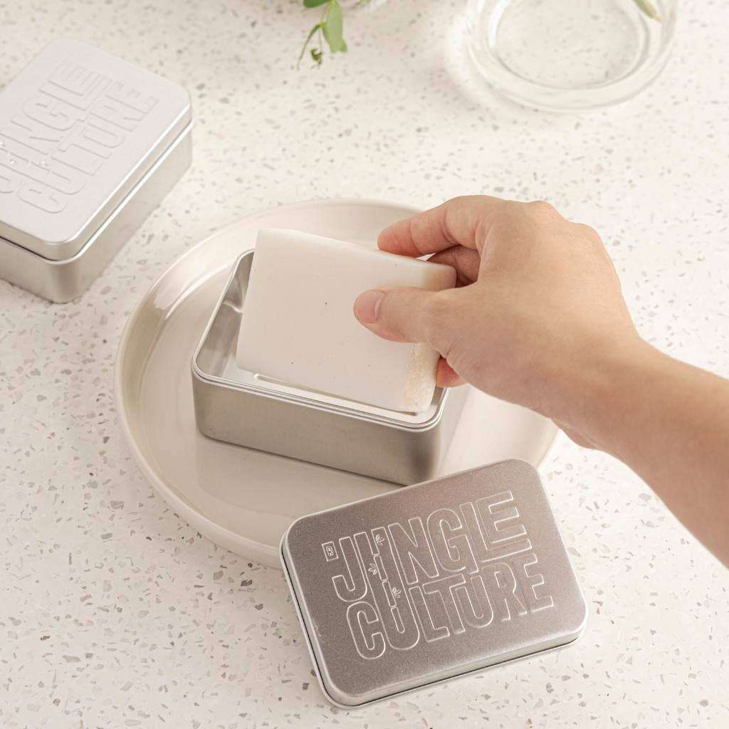Travel Soap Tin Metal Soap Case with Drip Tray