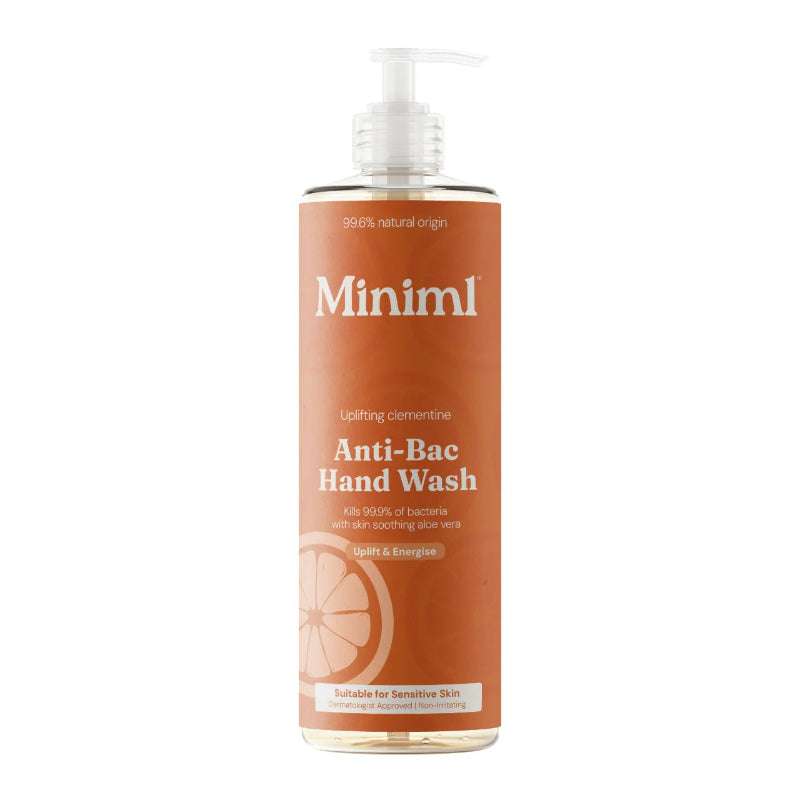Miniml Anti-Bac Hand Wash bottle on a white background