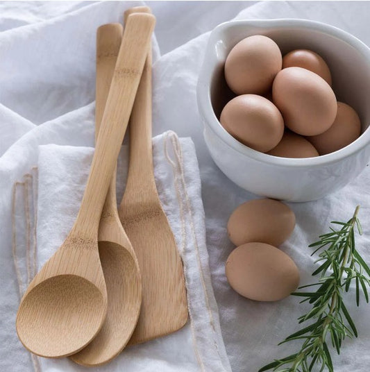 Set of 3 Bamboo Kitchen Utensils