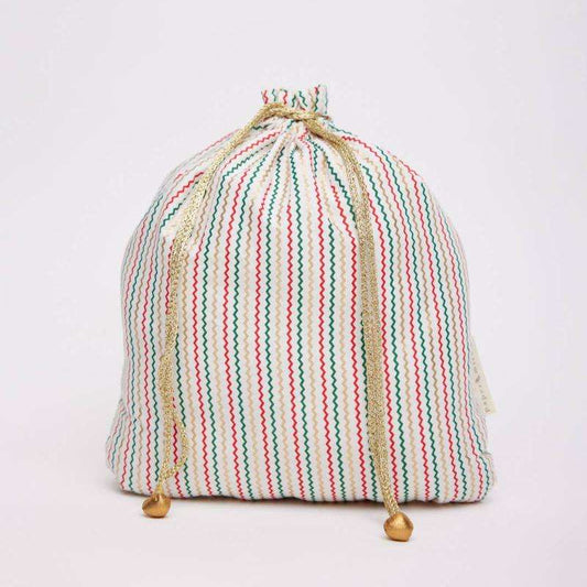 Fabric Gift Bags - Striped, Reusable & Eco-Friendly