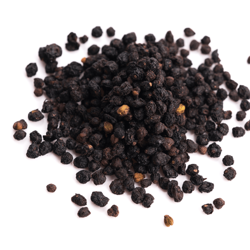 Dried Elderberries (per 100g) natural loose dried berries ideal for organic food and plant-based remedies.