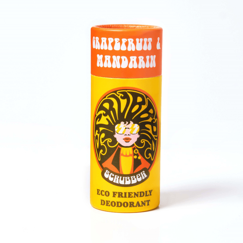 Natural Deodorant (60g) with grapefruit and mandarin scent, eco friendly and plastic free packaging