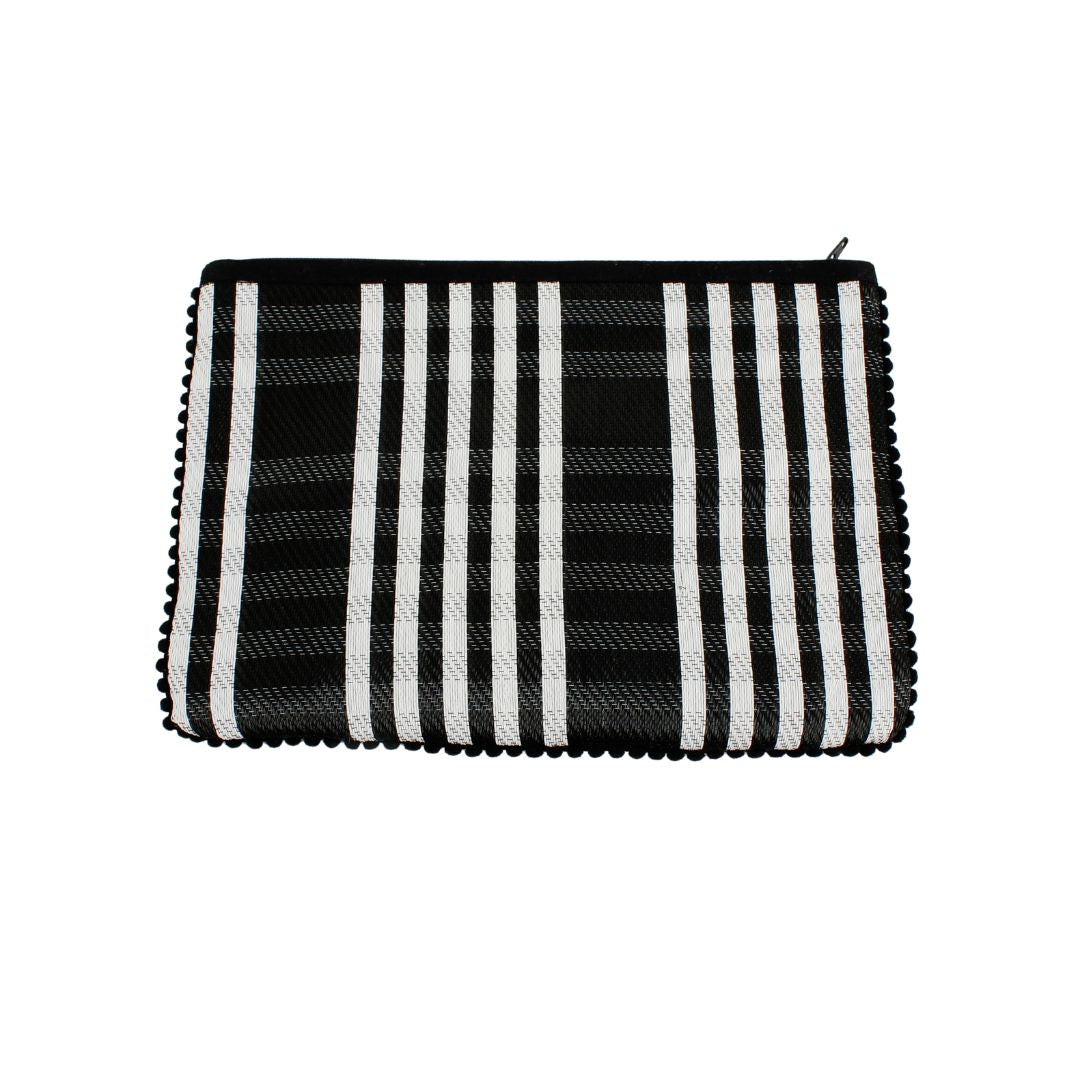 Recycled Woven Pom Pom Pouch