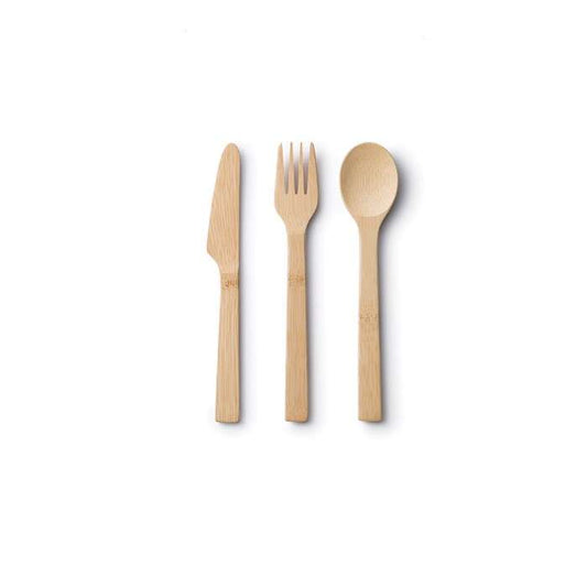 Bamboo + ORGANIC Cotton Utensil Travel Set