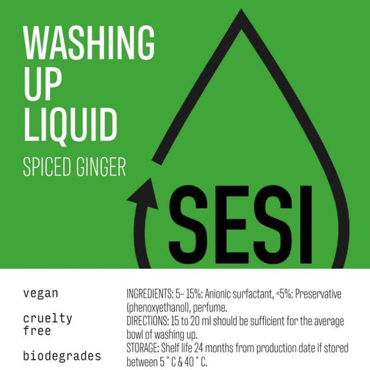 SESI Ginger Spice Eco Washing Up Liquid