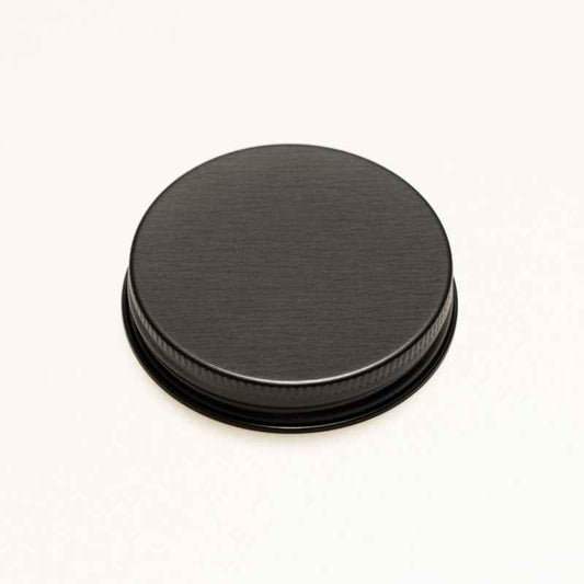 Amber Powder Jar | Matt Black Aluminium Lid | 500ml