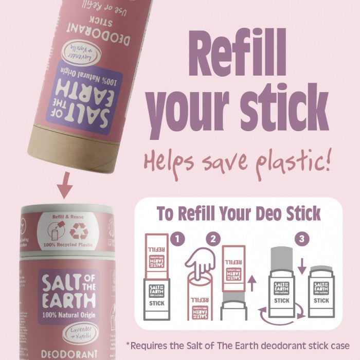 Refillable Natural Deodorant Stick (84g)
