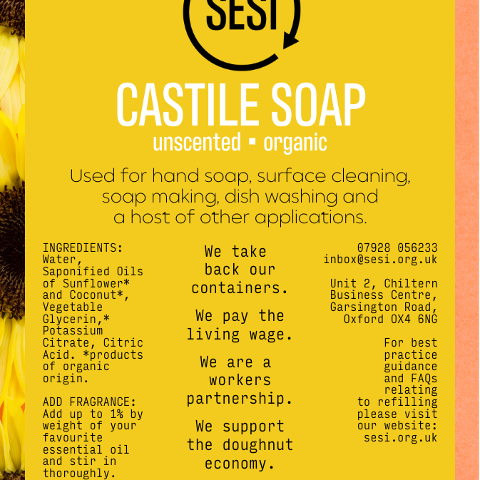 Organic Castile Soap | Bulk | Fragrance Free SESI