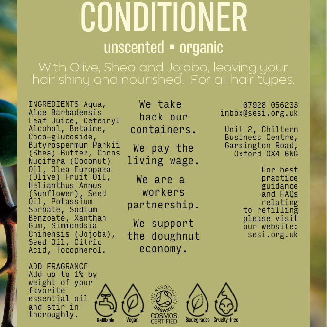 Organic Conditioner | Bulk | Unscented