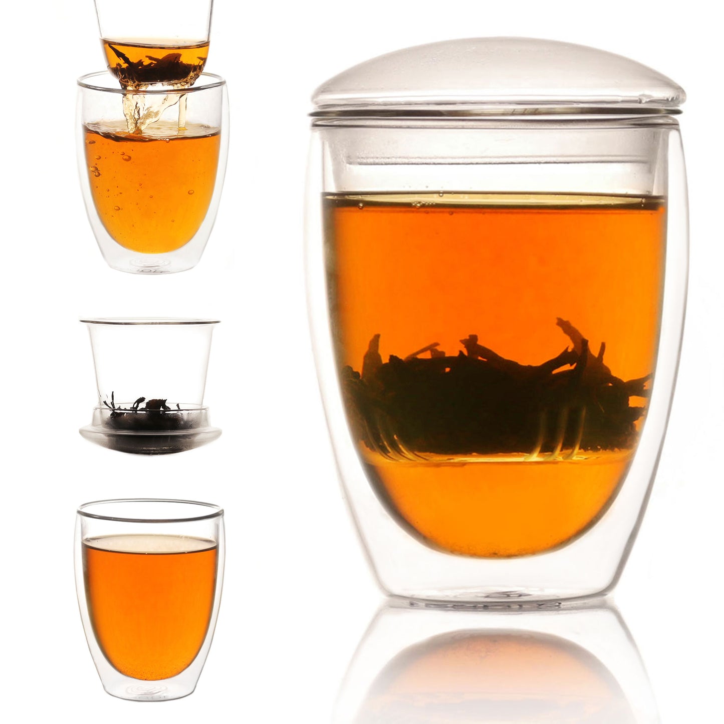 Loose leaf tea infuser glass (350ml)