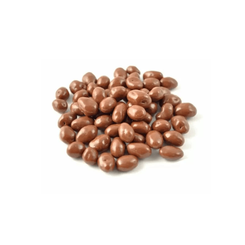 Milk Chocolate PEANUTS (per 100g) coated in smooth milk chocolate, cruelty-free and ethically sourced.