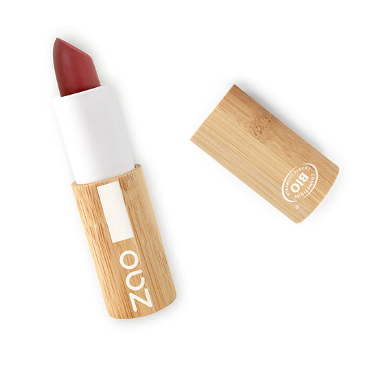 ORGANIC Natural Cocoon Lipstick REFILLABLE with eco-friendly bamboo casing and natural, plastic-free design for sustainable beauty.
