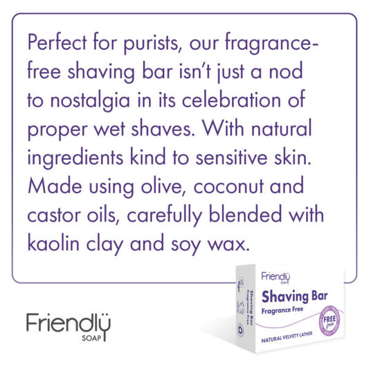SHAVING Bar - Fragrance Free (95g)