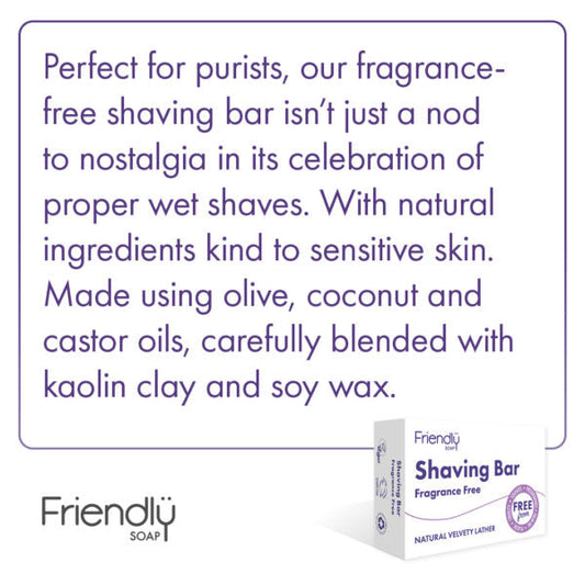 SHAVING Bar - Fragrance Free (95g)