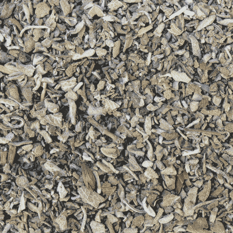 Close-up of dried herbs and spices on a black background