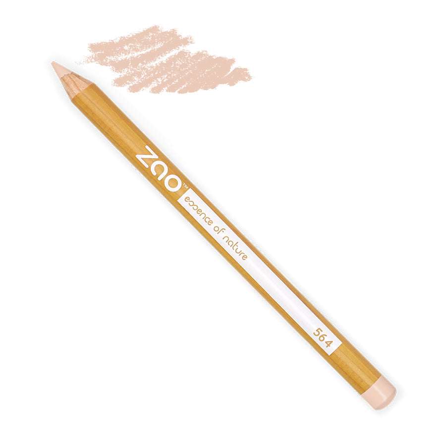 Natural toned ORGANIC Lip/Eye Pencil with smooth creamy texture and eco-friendly wooden casing for gentle makeup application