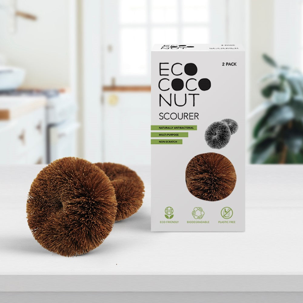 Coconut fibre twin pack SCOURERS