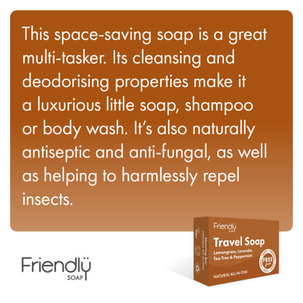 TRAVEL SOAP - Lemongrass, Lavender, Tea Tree & Peppermint