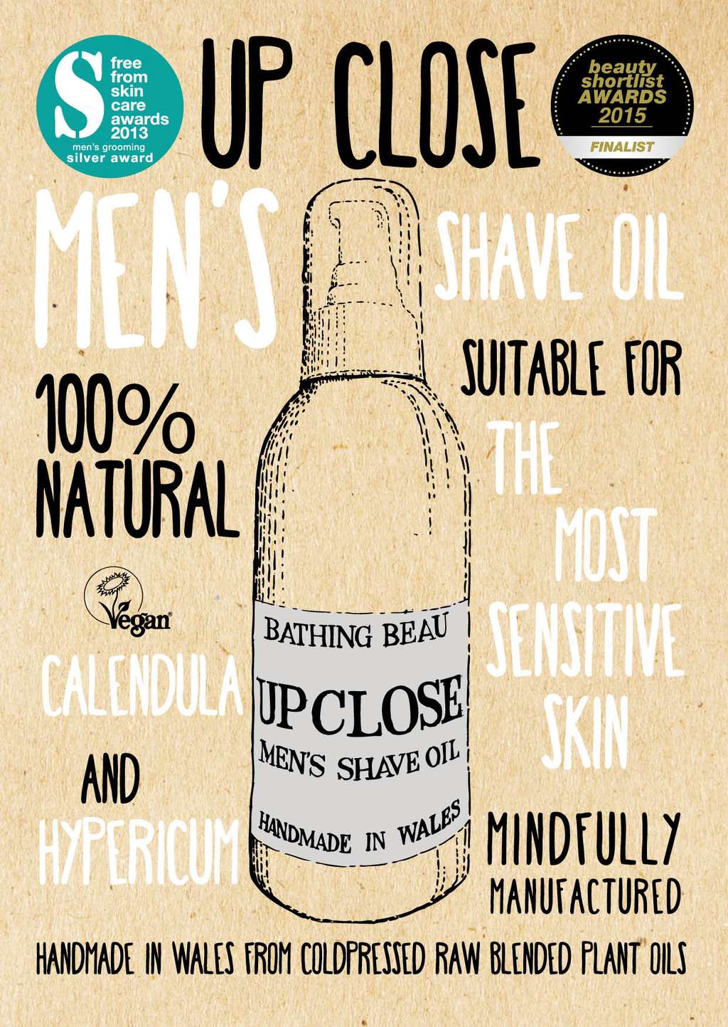 Up Close Shave Oil (30ml) - Smooth, Plastic-Free Shave
