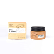 Load image into Gallery viewer, EYE CREAM with Cucumber, Hyaluronic Acid &amp; Coffee (15ml)
