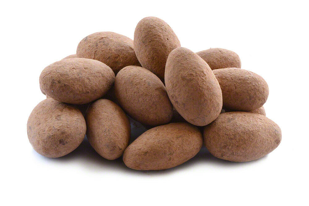 Cocoa Dusted Milk Chocolate ALMONDS (per 100g)