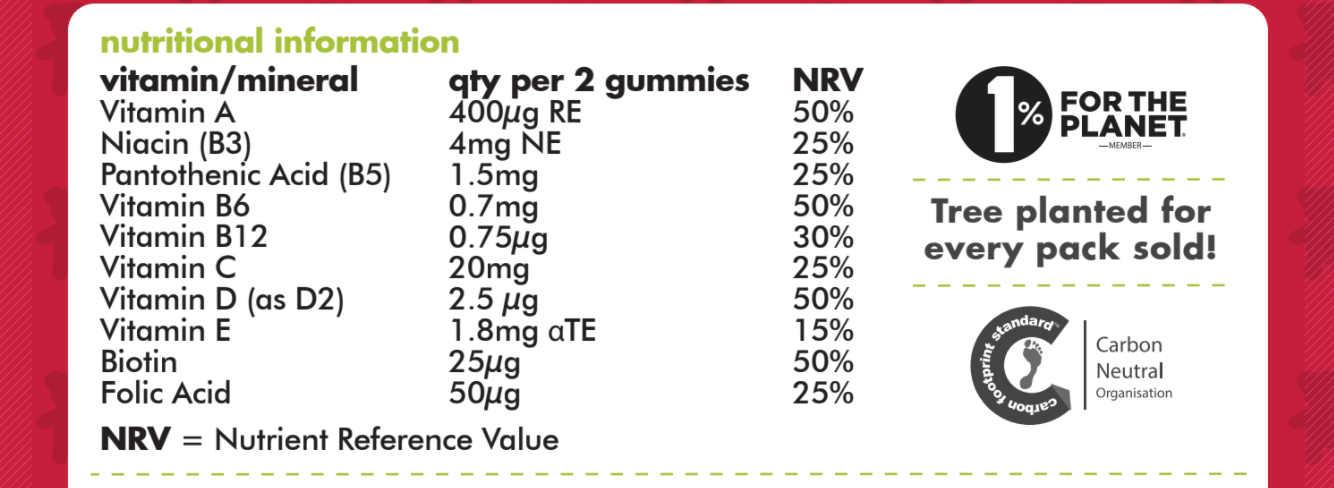Vegan Multivitamin Gummies (60 Gummies)