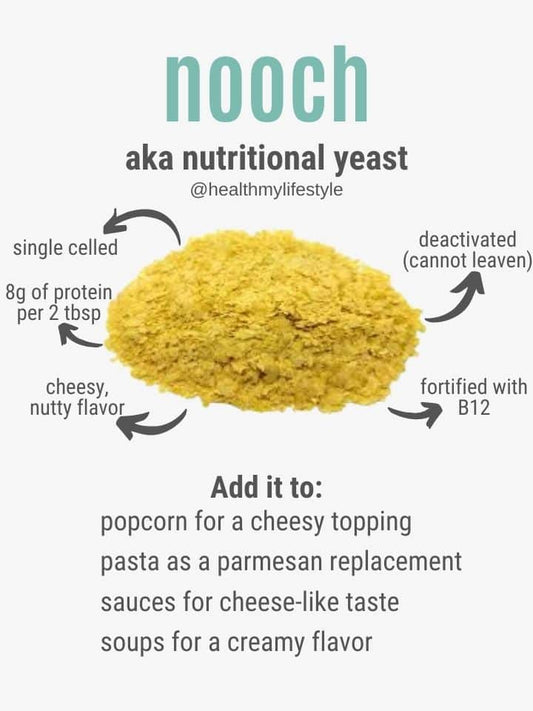 Nutritional Yeast + B12 (per 100g)