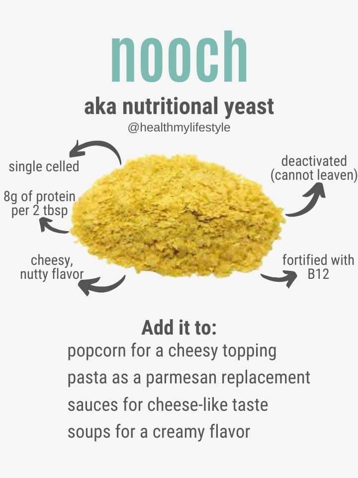 Nutritional Yeast + B12 (per 100g)