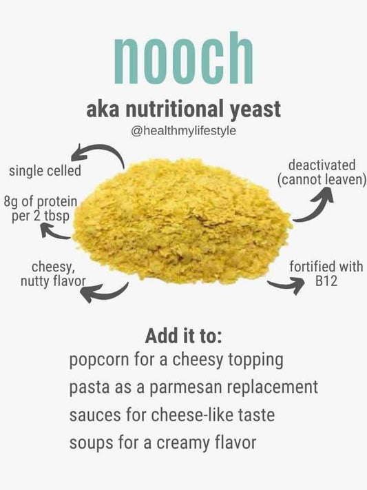 Nutritional Yeast + B12 (per 100g)