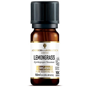 ORGANIC Lemongrass Essential Oil (10ml)