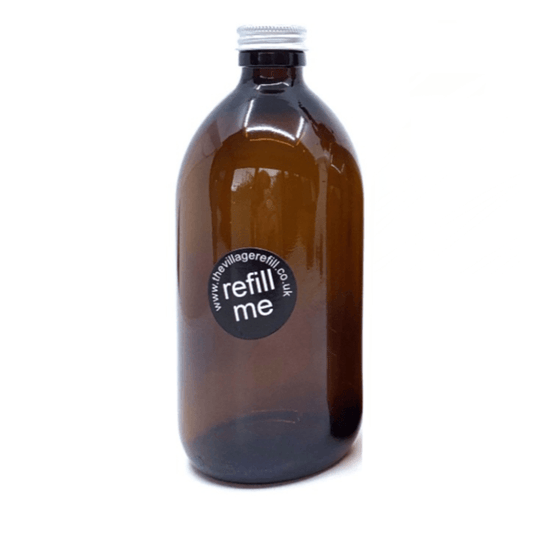 Concentrated FLOOR Cleaner (500ml) in a reusable amber refill bottle promoting sustainable plastic-free cleaning.