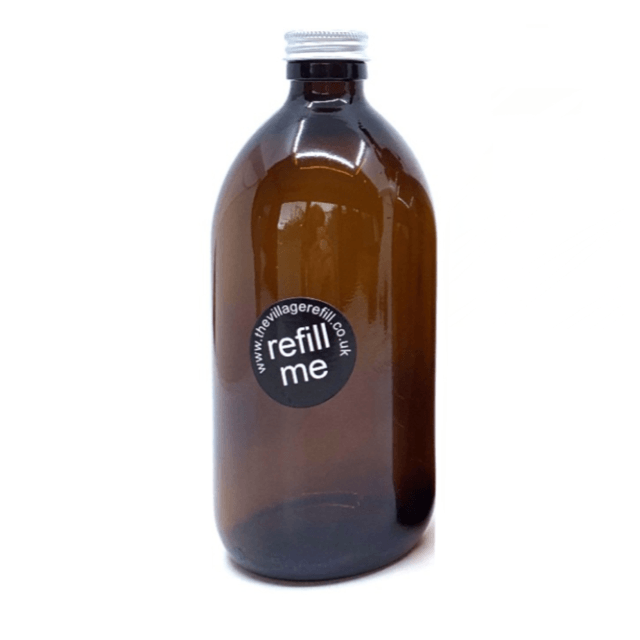 Glass amber bottle