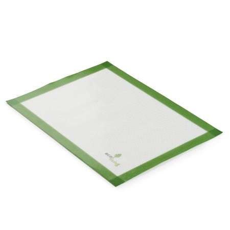 Reusable Baking Liner with green edges designed for eco-friendly, plastic free, and reusable baking solutions.