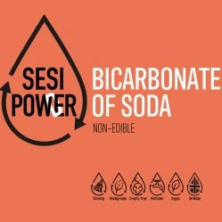 CLEANING Bicarbonate of Soda natural powder for household cleaning in a plastic free refill container