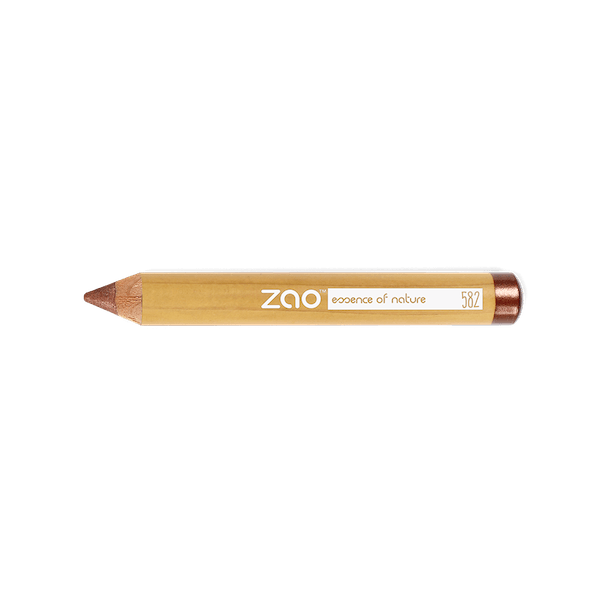 Jumbo Pencil ORGANIC natural wooden pencil with brown tip for eco-friendly and plastic free use