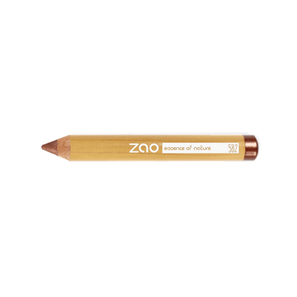 Jumbo Pencil ORGANIC natural wooden pencil with brown tip for eco-friendly and plastic free use