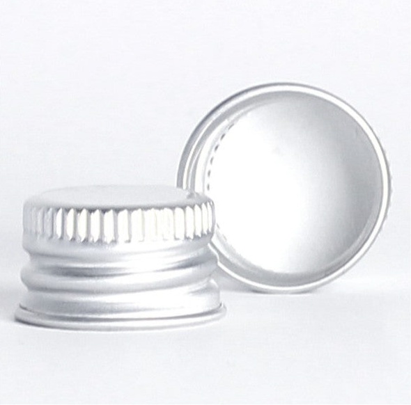 18mm silver aluminium cap 