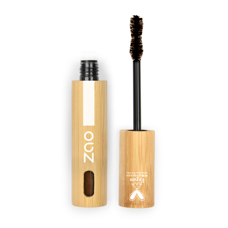 Daring Volume Mascara ORGANIC (7ml) with bamboo packaging and natural, plant-based formula for fuller lashes