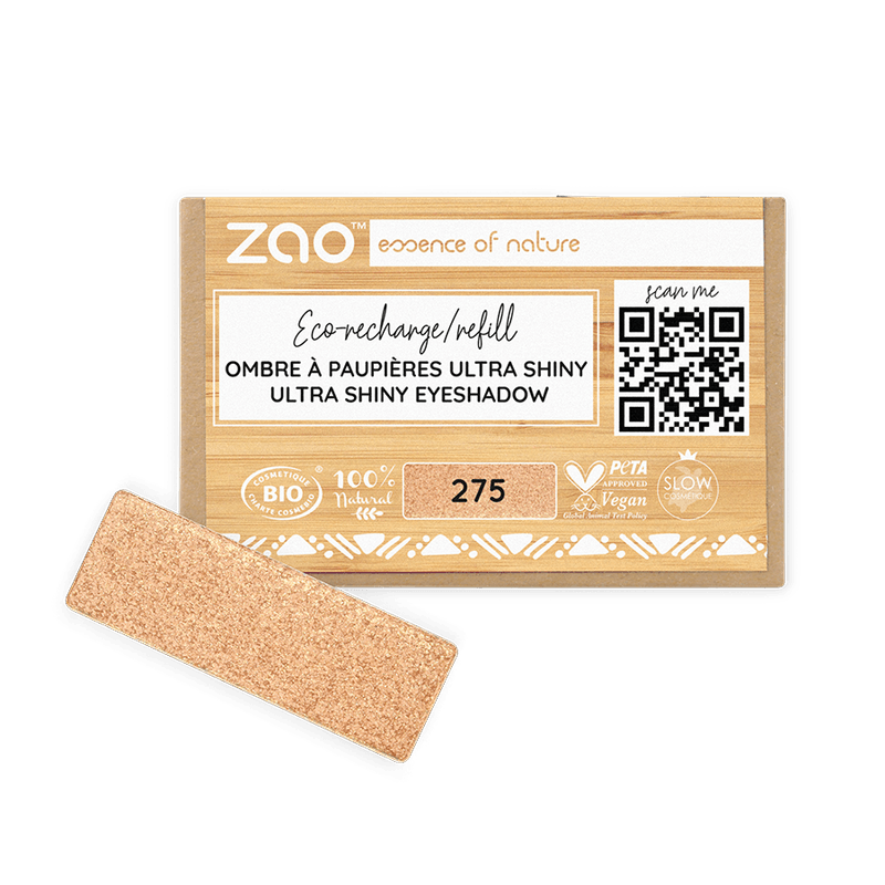 ORGANIC Natural Eye Shadow REFILL eco-friendly ultra shiny eyeshadow in plastic-free packaging with natural ingredients