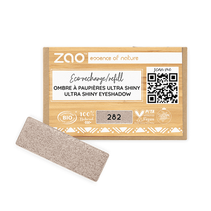 ORGANIC Natural Eye Shadow REFILL with eco-friendly packaging and ultra shiny natural eyeshadow in shade 282