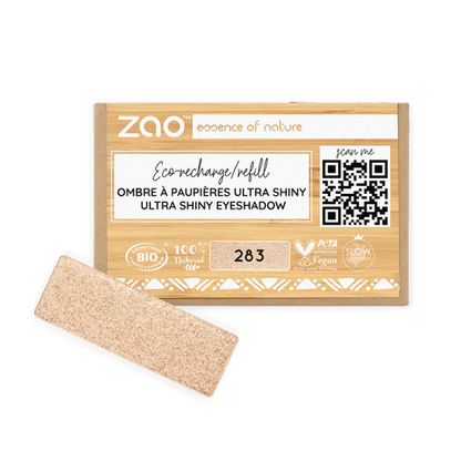 ORGANIC Natural Eye Shadow REFILL ultra shiny beige eyeshadow eco-friendly plastic free natural skincare product