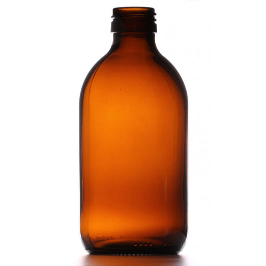 Amber Bottle | Glass or Recycled PET | Gold Cap