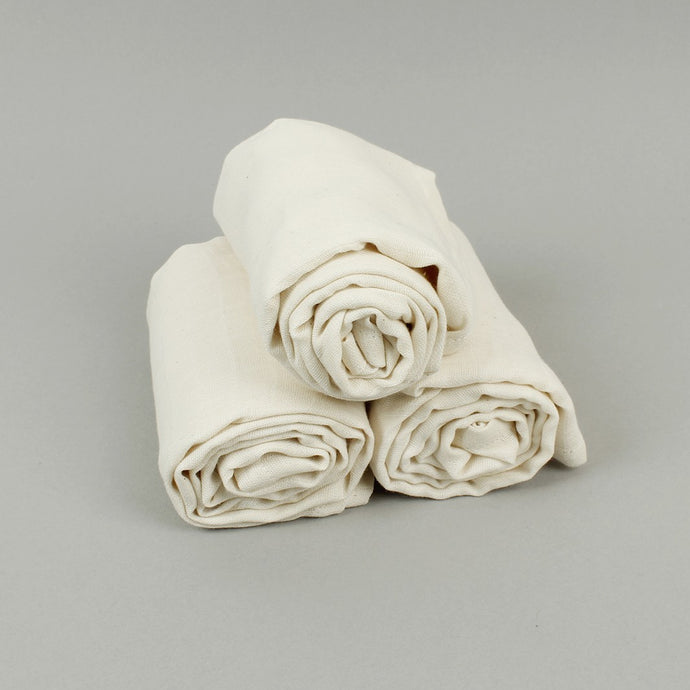 ORGANIC Cotton Muslin Cloths (3pcs)