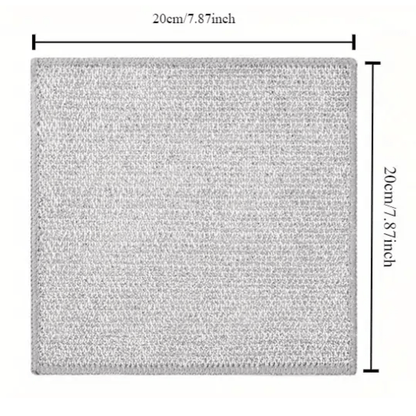 Double-Sided Multifunctional Wire Dishcloths – Non-Scratch, Heavy-Duty Cloths | 10 Pack