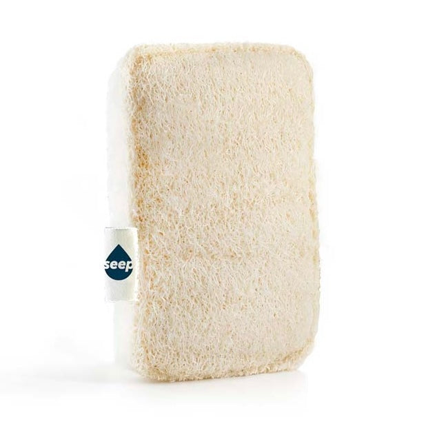 Compostable Sponge with Loofah Scourer