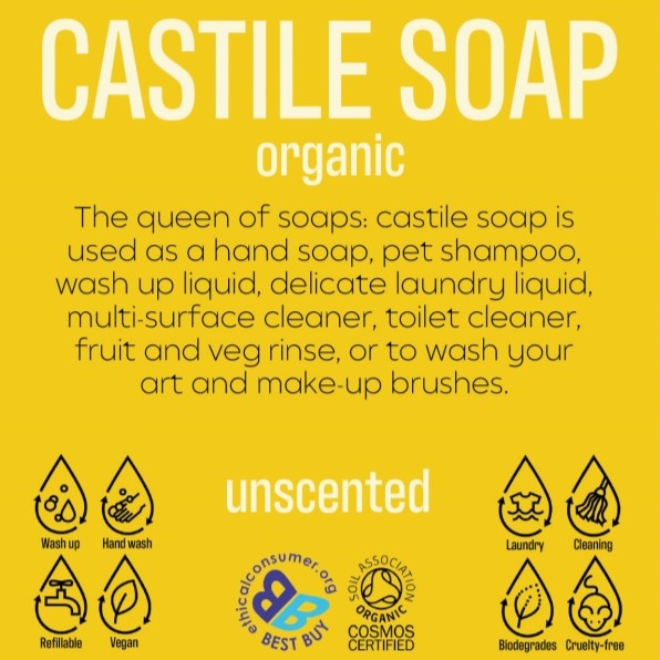 Organic Castile Soap FRAGRANCE FREE