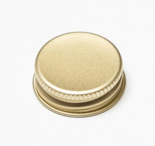 28mm gold aluminium cap