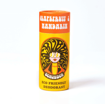 Natural Deodorant (60g) with grapefruit and mandarin scent, eco friendly and plastic free packaging