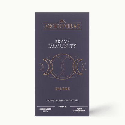 Product packaging for 'Brave Immunity' by Ancient Brave on a white background